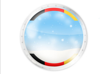 germany winter round design