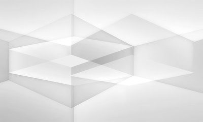 Obraz premium Abstract white digital pattern, wallpaper 3 d