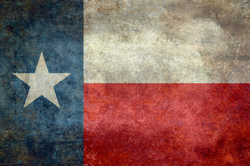 Obraz premium Texas state flag vintage retro style
