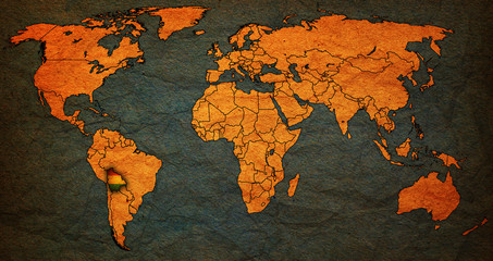 bolivia territory on world map