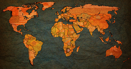 botswana territory on actual world map