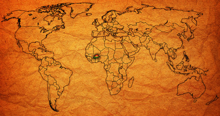 burkina faso territory on actual world map