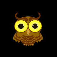 isolated owl vector illustration