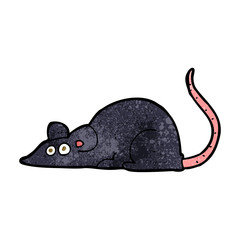 cartoon black rat