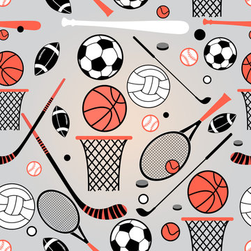 pattern of sporting goods