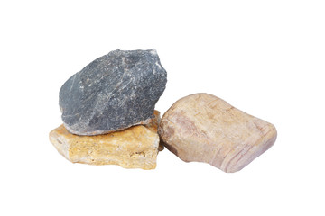 Pile of different stones.