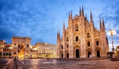 Deurstickers Milaan Kathedraal van Milaan, Italië