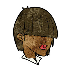 cartoon fashion haircut