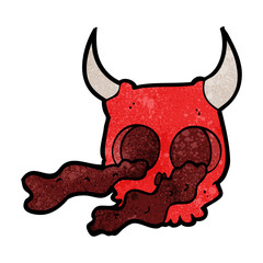 cartoon halloween skull