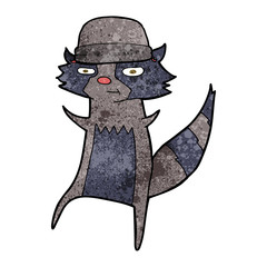 cartoon raccoon