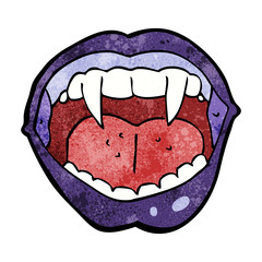 cartoon vampire mouth