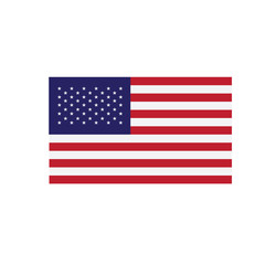 American Independence Day Patriotic background. Vector Flat desi