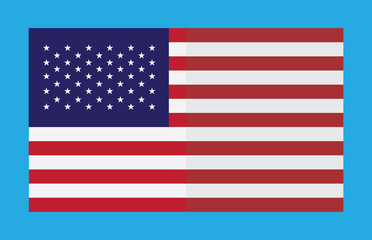 Obraz premium American Independence Day Patriotic background. Vector Flat desi