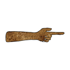 pointing hand cartoon