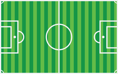 Green vector soccer field
