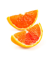 Fototapeta na wymiar red oranges isolated on white