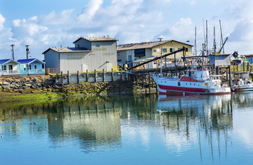 Fototapeta na wymiar Processor Fishing Boat Westport Grays Harbor Washington State