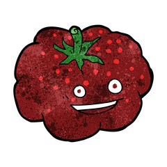 cartoon happy tomato