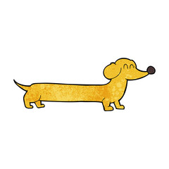 cartoon dachshund