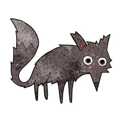 funny cartoon little wolf