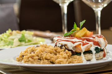 salmon burger