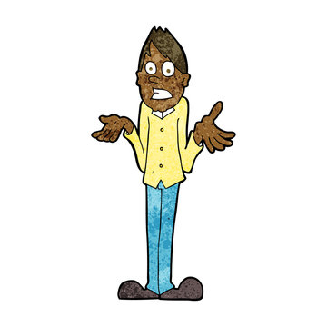 recommend clip art: cartoon man shrugging shoulders
