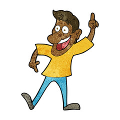 cartoon man with great idea