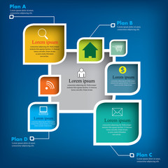 Squares background Vector illustration. can be used for workflow