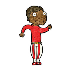 cartoon man in loud clothes