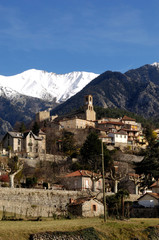 Fototapeta na wymiar View of Vernet les Bains, Languedoc-Rosellón. France