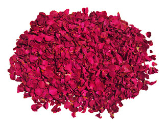 Dried red roses