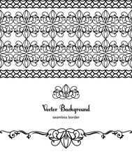Obraz premium Pattern victorian style background vintage vector