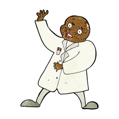 cartoon mad scientist