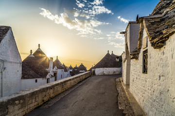The Trulli houses of Alberobello in Apulia in Italy