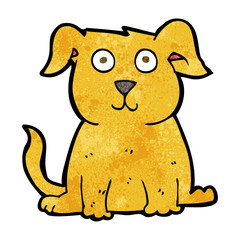 cartoon happy dog