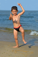 Boy on the beach