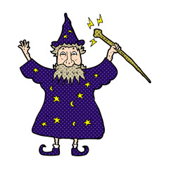 cartoon wizard