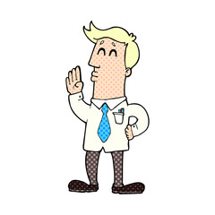 cartoon businessman