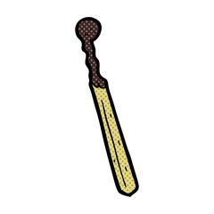 cartoon burnt match