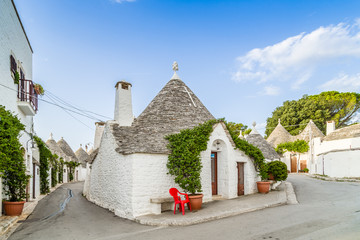 The Trulli houses of Alberobello in Apulia in Italy