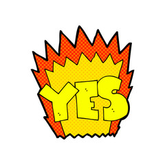 cartoon yes symbol