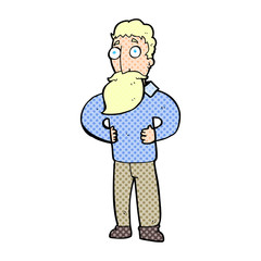 cartoon man with beard