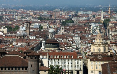 view of a European metropolis with many roofs