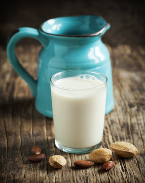 Glass of Almond milk