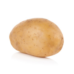 potato on white background