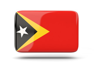 Square icon with flag of east timor