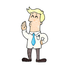 cartoon businessman