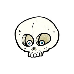 cartoon funny skull
