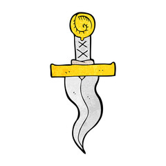 cartoon dagger