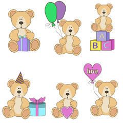 Plakat Teddy Bear set
